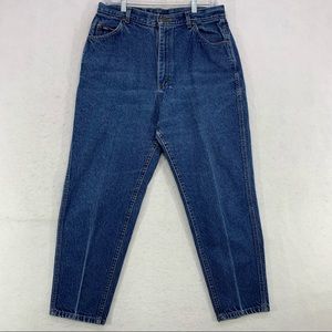 Vintage Lee High Rise Blue Jeans Straight Leg USA Made Women’s Petite Size 16P